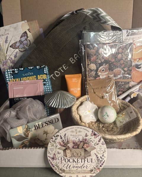 The Little Wonder — a haul of 12 to 15 curated items including skincare, stationery and a woven tote